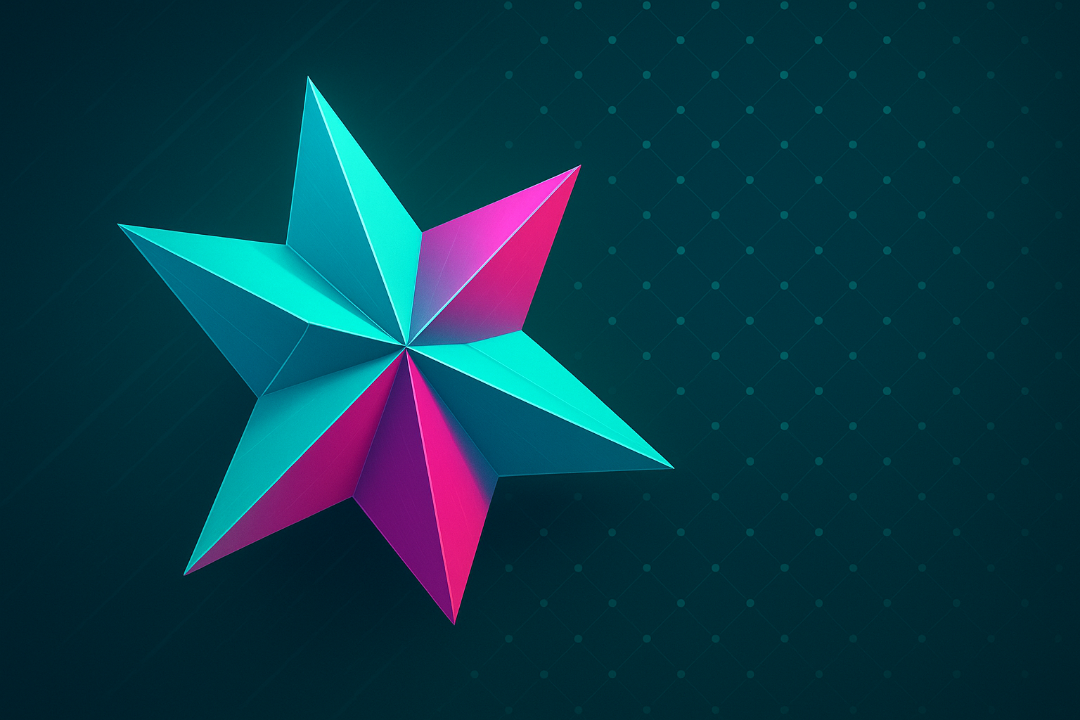 The star suggests “folding,” like origami, through visible creases and intersecting facets. Folding schemes in proofs combine pieces step by step. The star’s many faces hint at that combination. The torus with a grid suggests a structured space, similar to a lattice. Pairing the folded object with a geometric grid ties “folding” to “lattice” in one view.